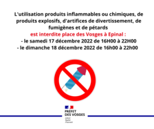 Mesures préventives pour la sécurité de tous sur la Place des Vosges à Epinal.