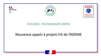 Nouveaux appels à projets (AAP) « hydrogène » de l’ADEME